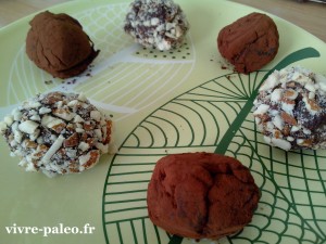 Recette paléo de truffes au chocolat