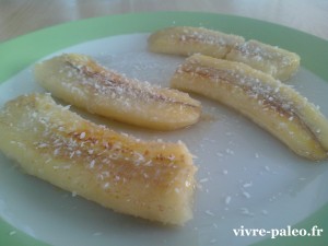 recette paléo de banane coco